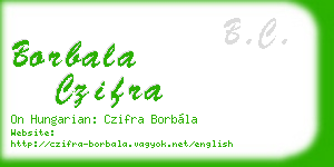 borbala czifra business card