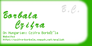 borbala czifra business card